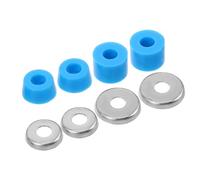 LAPYAPPE Set Boccole Skateboard Ammortizzatori Pu Blu Cuscinetti Antivibrazione e Rondelle di Ricambio, Kit Supporti per Longboard Carving e Manutenzione per Pattinaggio Urbano e Discesa