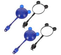 LAPYAPPE Specchietto Retrovisore Manubrio Monopattino per Bambini, Set 4 Pezzi, Accessorio Bici Riflettente Sicurezza, Adatto a Bambini per Scooter e Bicicletta