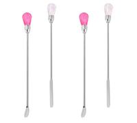 LAPYAPPE Strumenti Creativi 1 Pezzo in Inossidabile Argento Set Bastoncini per Miscelare Cera Sigillante per Agitare e Accelerare Colore Casuale per Sigilli Riutilizzabile