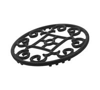 LAPYAPPE Supporto Pentole Piano Cottura in Ferro Nero, Anello Wok Tondo Antiscivolo, Resistente e Stabile per Bruciatore Gas Cucina Domestica