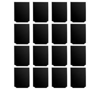 LAPYAPPE Supporto per Etichette Prezzi 16 Pezzi in Pvc Nero, Clip Facili da Usare per Organizzazione Dispensa, Adatto per Supermercati e Negozi Alimentari Stili multipli