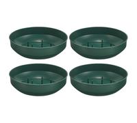 LAPYAPPE Supporto per Fango Floreale Tondo in Plastica 4 Pezzi, Porta Mattoni per Composizioni Floreali Ventosa, Accessori per Fioristi e Cesto di Fiori, per Allestimenti e Decorazioni