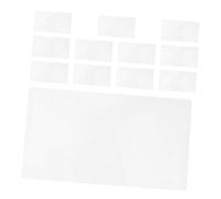 LAPYAPPE Tappetino da Disegno Trasparente per Stimolare Pensiero Spaziale 12 Pezzi in PVC 20x14cm per Stencil per Penna 3D Portatile per Casa e Scuola