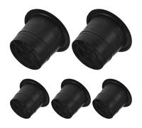 LAPYAPPE Tubo Porta Altoparlante 58mm Nero 5 Pezzi, Bocchetta Sfiato Subwoofer in Plastica Robusta per Cabinet Audio, Porta Bass Reflex per Subwoofer Auto e Impianti Pa, Riduce