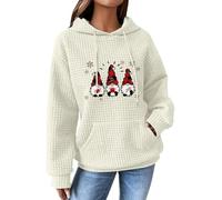 Laquieio Felpe Donna con Cappuccio Economici Pullover Inverno Abbigliamento Adatto per la Vita Familiare Marea Strada Grandi Dimensioni Sport Tinta unita Jersey, beige, M