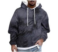 Laquieio Felpe Uomo Pullover Felpe Uomo con Cappuccio A Buon Mercato Giacca Termica Casual Tinta Unita Sportivi Pullover Moda Originali Maglione Invernale Donna, Grigio scuro, XXL