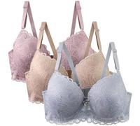 Laquieio Reggiseni per Allattamento al Seno maternità Reggiseni Senza Cuciture Ferretto in Cotone con Clips, Comfort Intimo Bralette con Cuscinetti per Reggiseno e Clip