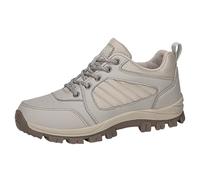 Laquieio Scarpe da Casa Uomo Divertenti Scarpe Calde Foderate con Supporto per l'Arco, Sicurezza Leggero con Punta in Acciaio Offerte Flash Del Giorno, beige, 42 EU