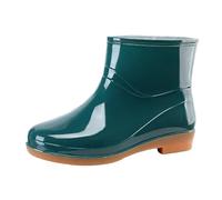 Laquieio Stivali Da Acqua Donna 2025 Impermeabili Antiscivolo per Esterni Resistenti al Vento Scarpe da Lavoro da Cucina Stivali da Acqua Donna Alte -1, Verde, 39 EU