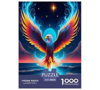L'aquila colpisce il cielo lungo Puzzle Impossibili 1000Pcs uccello raptore Decorazione Per La Casa. Giochi Rilassamento E Intelligence Per Adulti E Bambini Da 12 Anni 38x26cm/1000pcs
