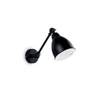 L'Aquila Design Arredamenti Ideal Lux Lampada a Parete Newton Ap1 Colore Nero e Montatura in Metallo