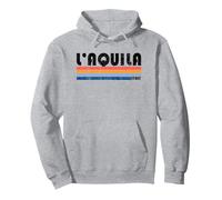 L'Aquila, Italia Retro anni '70 anni '80 Style Felpa con Cappuccio