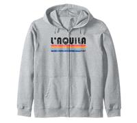 L'Aquila, Italia Retro anni '70 anni '80 Style Felpa con Cappuccio