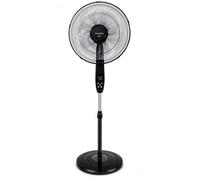 Lar.el Ventilatore a Piantana con Telecomando MOD. MADDY, 60W, 5 Pale, 3 Velocità, Timer Programmabile, Console Touch Screen, Oscillante, Altezza 140 cm, Colore Nero