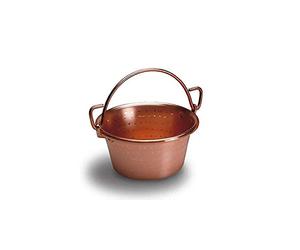 Lar Paiolo in Rame Marca Manico Ad Arco D. 26 Cm Pentola Polenta