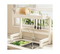 Lar - Scolapiatti nizer con cestello per la pulizia, supporto per tagliere, ceppo per coltelli e bacchette da appoggio (standard vers, 96 cm)