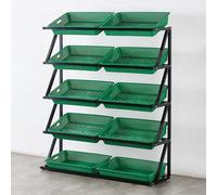 Lar Sto - Scaffale a 5 ripiani per frutta e vetable, per dispensa, negozio, cucina, 119,4 x 35,6 x 149,9 cm, ideale per patate e prodotti