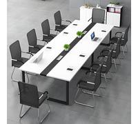 Lar - Tavolo da conferenza per ufficio e sala riunioni, scrivania lunga e modulare, per 6-20 persone, cavo di montaggio, facile da montare, ideale per spazi collaborativi