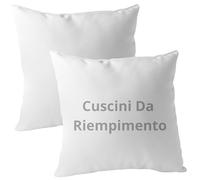 LARA MORADA - Set 2 Pezzi Imbottitura per Cuscini, Anallergico, Anima Imbottita per Cuscini da Rivestire, Divano, Living, Poltrona E Letto, 60x60 cm