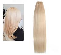 Larafona Extension di capelli umani, 10-28", 9A, ciocche di capelli umani, 22#, da cucire, 100 g/pc 35 cm
