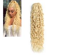 Larafona Extension per capelli umani 9A, bionde, 613 #, ciocche sciolte, capelli brasiliani, 50 cm