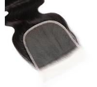 Larafona Human Hair Lace Closure HD Lace Body Wave 5x5 brasiliani Virgin Remy capelli ondulati Closure Nero 1B naturale posticci 14inch/35cm