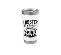 L'aragosta è il mio animale spirituale, divertente amante dei frutti di mare Bicchiere termico in acciaio inox doppia parete