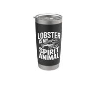 L'aragosta è il mio animale spirituale, divertente amante dei frutti di mare Bicchiere termico in acciaio inox doppia parete