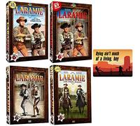 Laramie: Complete Series Seasons 1-4 DVD Collection with Bonus Sticker
