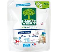 L'ARBRE VERT L'albero verde - ricarica lavanderia 1,5 l pelli sensibili famiglia bb - 33 lavaggi - La lattina da 1,5 l