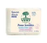 L'Arbre Vert Sapone Solido Dolce Pelli Sensibili 2 x 100 g