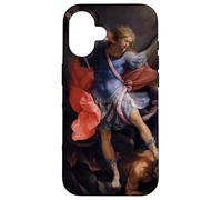 L'Arcangelo Michele sconfigge Satana di Guido Reni (1635) Custodia per iPhone 16