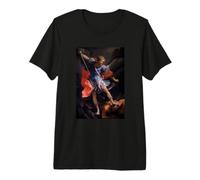 L'Arcangelo Michele sconfigge Satana di Guido Reni (1635) Maglietta Premium