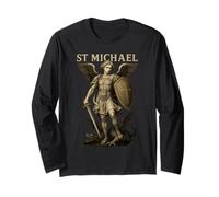 L'Arcangelo San Michele Che Uccide Il Diavolo Maglia a Manica
