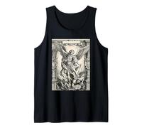 L'Arcangelo San Michele sconfiggere Satana Grafica Vintage Canotta