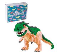 Larcele 1060 Pezzi Micro Dinosauro Costruzione di Giocattoli Set, Fai da te Mini Mattoni Giocattolo Kit KLJM-06 (Carnotauro)