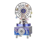 Larcele 3D Puzzle in Metallo Rotante Music Box Kit di Montaggio FAI DA TE Ruota panoramica Modello Building Music Box per la Casa e Ufficio Decorazione BYHPZ-01