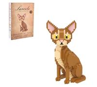 Larcele Micro Set di Mattoncini Gatto Abissino-Grazia per Età 8+ JMABM-01