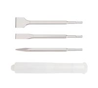 Larcele set di 3 scalpello, composto da scalpello per piastrelle da 40 mm, scalpello piatto da 20 mm e scalpello a punta per alcestruzzo, muratura, pietra DZZZ-01