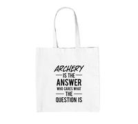 L'Arceria È La Risposta - Borsa In Tela - Amante Del Tiro Con L'Arco Hobby
