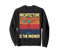 L'architettura è la Risposta retrò Divertente Architetto Presente Felpa