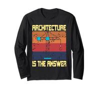 L'architettura è la Risposta retrò Divertente Architetto Presente Maglia a Manica