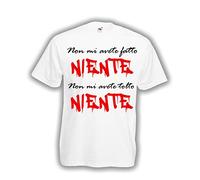 L'Arcobaleno di Luci T-Shirt Uomo Maglietta Non Mi Avete Fatto Niente Sanremo 2018 - by (XL, Bianco)