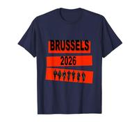 L'Arcobaleno di Microfoni. Onda Viola Bruxelles 2026 Maglietta