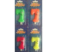 L'ARCOBALENO DI NACAR GIOVANNA- candelina Buon Compleanno n.7 Colori Vari pz.1, COB174