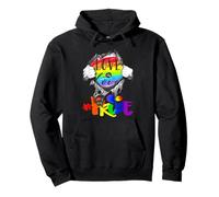 L'arcobaleno Love Is Love Si Apre all'Interno della Bandiera LGBT Felpa con Cappuccio