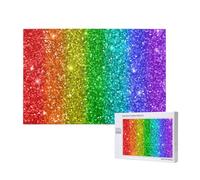 L'arcobaleno sembra con le paillettes,Puzzle in legno da 1000 pezzi per famiglie, puzzle per adulti e adolescenti