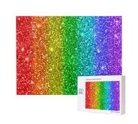 L'arcobaleno sembra con le paillettes,Puzzle in legno da 500 pezzi, gioco di famiglia, puzzle per adulti e adolescenti, decorazioni per la casa
