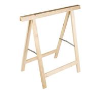 COPPIA CAVALLETTI PIEGHEVOLE CAVALLETTO IN LEGNO ABETE 75x75cm VERDELOOK