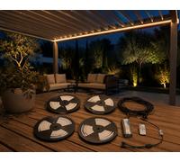 L'Arcolaio Luci LED in Silicone 8x8 mm per Pergola Bioclimatica Dimmer 3x6 m